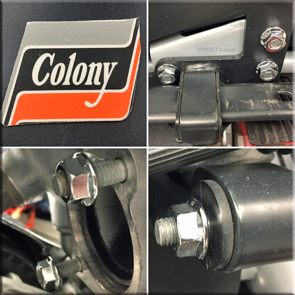 VROD chrome exhaust flange nuts by COLONY