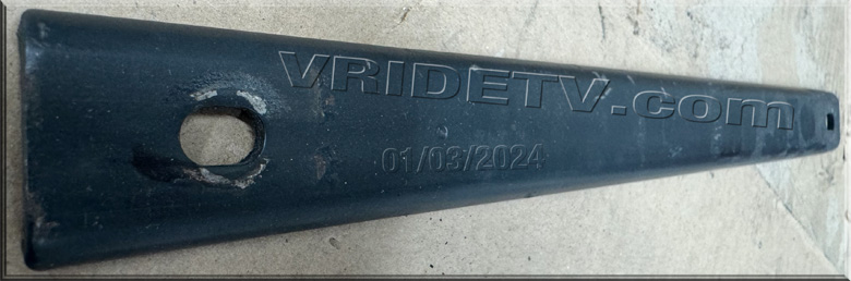 Genuine Harley Davidson VROD  exhaust support bar. Part number: 65106-01