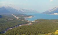 Abraham Lake Alberta Canada. Taken from a helicopter. vridetv.com Virtual Riding TV