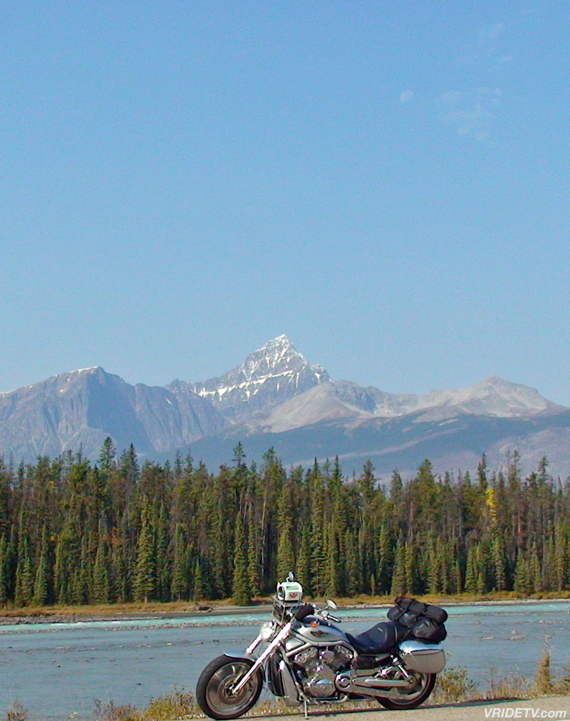 Motorcycle riding in the Rocky mountains with vridetv.com