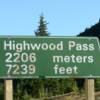 Signage for Highwood Pass. 
The Kananaskis Trail, Highway 40 at Highwood Pass is the highest maintained paved road in Canada.
VRIDETV.com is VIRTUAL RIDING TELEVISION