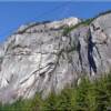 "The Chief" in Stawamus Chief Provincial Park, British Columbia, Canada. This granite sentinal is one of the most popular rock climbing areas in Canada.
