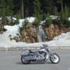 Cypress Provincial Park, British Columbia, Canada. This Harley-Davidson vrod has seen some extreme weather but on this day the roads were bare and the snow was piled high. 
VRIDETV.com is Virtual Riding Television