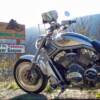 Virtual Riding TV's 2003 Harley-Davidson V-Rod camera bike at Boston Bar, the center of the Fraser Canyon. 