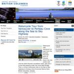 Special thanks goes to Tourism British Columbia, the official travel website of BC Canada for accepting vridetv's blog submission. They have posted our newest video of Vancouver  BC,  Cypress Mountain, the 2010 Olympic countdown clock, and ride to Porteau Cove.
Visit them at hellobc.com