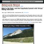 Special thanks once again to our media sponsor Canadian Motorcycle Rider online magazine. The Managing Editor and Webmaster Dan McAfee, has posted this article on our latest high definition video of a ride to Yak Peak, British columbia.
Visit: http://www.canadianmotorcyclerider.ca