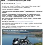 Special thanks once again to our media sponsor Canadian Motorcycle Rider online magazine. The Managing Editor, Webmaster Dan McAfee, has posted this article on our most recent video of a lakeside motorcycle alongside Nicola Lake BC. We appreciate you sharing this video with your viewers.