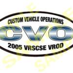 2005 CVO VRSCSE VROD Oval Patch: 4 x 2 in. Full Bleed: 4.5 x 2.5 in
Price: $10USD here’s the direct link to order: https://www.cafepress.ca/vrsc.1063602729
*REMINDER: Select your countries' FLAG at the top right of the screen to display PRICES IN YOUR CURRENCY