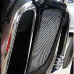 Genuine Harley-Davidson colour-matched radiator cover and spoiler part number: 57621-06DH vivid black