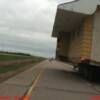 House being moved on the Trans Canada Highway. Approximately 30km East of Winnipeg, Manitoba, Canada. 