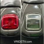 I have replaced the OEM red tail light and bulb for this chrome and smoked LED tail light. The difference in brightness is amazing and matches very nicely with the smoked lenses on the turn signals.