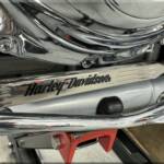 Harley Davidon script shifter linkage and chrome kickstand